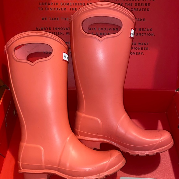 Hunter Other - Hunter Original Kids Grab Handle Rain Boots Pink